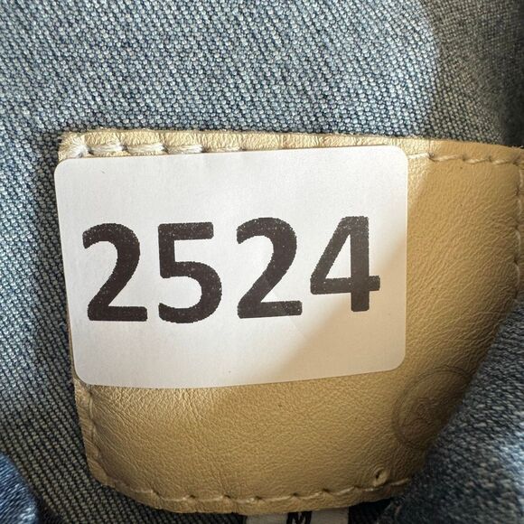 AG Adriano Goldschmied Classic Dark Blue  Stretchy Jeans Denim Jacket SZ S#2524 - Picture 13 of 14